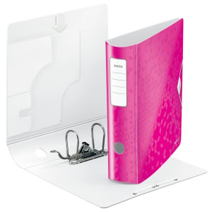 Biblioraft Leitz Active WOW 180°, A4, 75mm, polyfoam, roz metalizat [4]