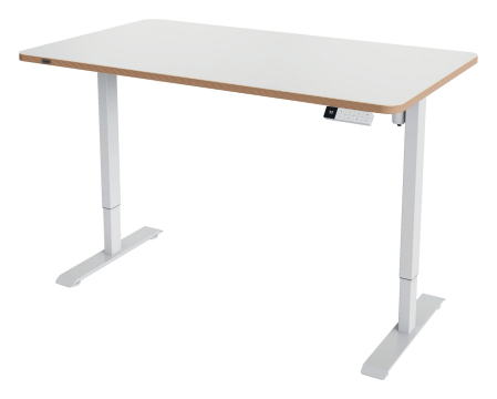 Birou ergonomic electric LEITZ Ergo 140x80 cm reglabil pe inaltime alb [1]
