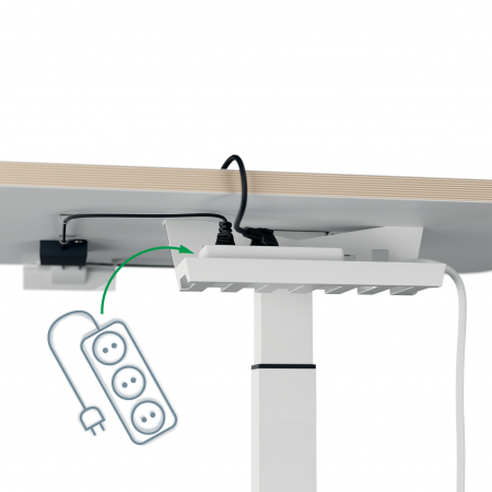 Birou Ergonomic Leitz Ergo – Electric, Ajustabil pe Inaltime, Alb [3]