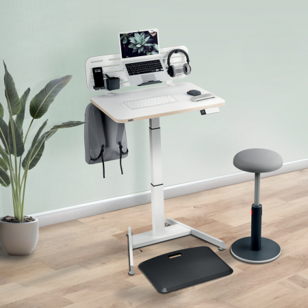 Birou Ergonomic Leitz Ergo – Electric, Ajustabil pe Inaltime, Alb [5]