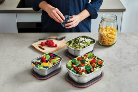 Set 3 caserole Black+Blum Mealprep din inox  [13]