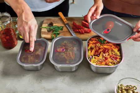 Set 3 caserole Black+Blum Mealprep din inox  [16]