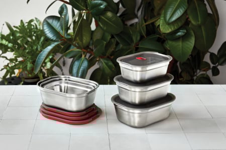 Set 3 caserole Black+Blum Mealprep din inox  [12]