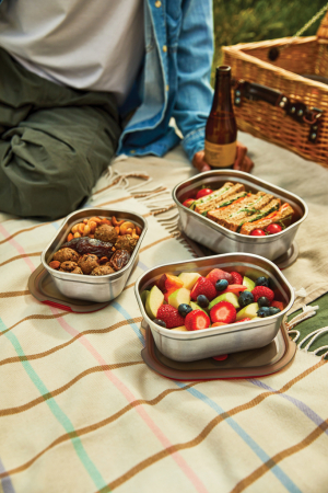 Set 3 caserole Black+Blum Mealprep din inox  [22]