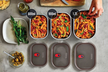 Set 3 caserole Black+Blum Mealprep din inox  [14]
