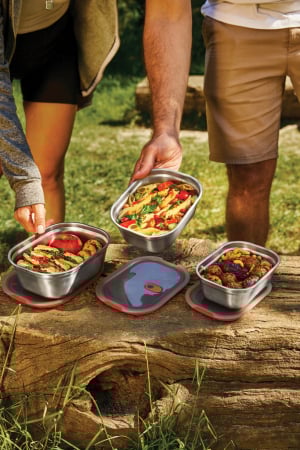 Set 3 caserole Black+Blum Mealprep din inox  [21]