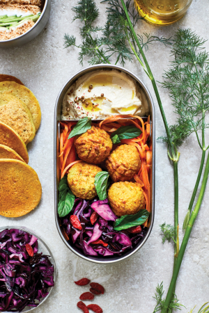 Set 2 recipiente inox cu capac bambus, Stainless Steel Double Bento Box 1L [20]