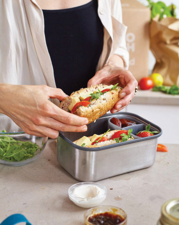 Caserola mare Black+Blum pentru sandwich din inox cu capac bambus [8]