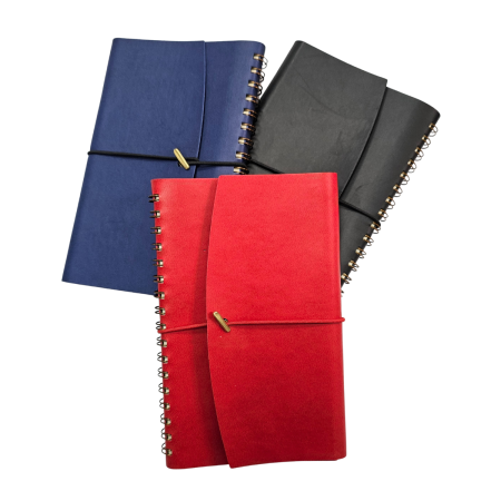 Agende, calendare si organizatoare - Bloc notes A5/A6 imitatie piele – productie proprie in Unitate Protejata, personalizare corporate