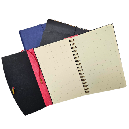 Bloc notes A5/A6 imitatie piele – productie proprie in Unitate Protejata, personalizare corporate [3]