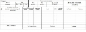 Tipografie si stampile - Bon consum 2/A4, 100 file, print f/v