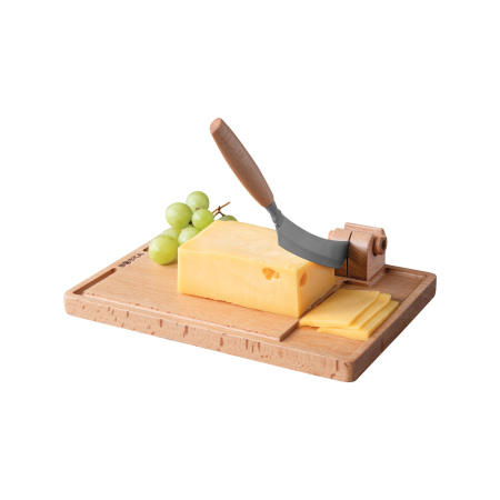 Bucatarie si servire - Platou servire branza cu cutit detasabil, BOSKA Cheese Cutter Lumberjack Amigo