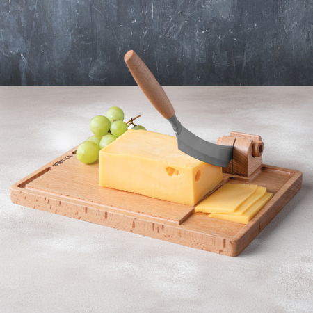 Platou servire branza cu cutit detasabil, BOSKA Cheese Cutter Lumberjack Amigo [7]