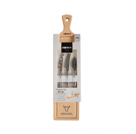 Set branzeturi BOSKA Amigo – tocator fag + 3 cutite inox, garantie 10 ani [5]