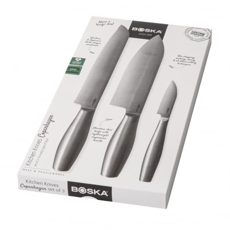 Set cutite bucatarie BOSKA Copenhagen, 3 piese inox, garantie pe viata [8]