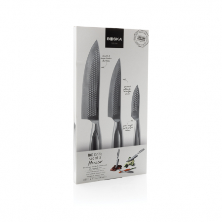 Set cutite bucatarie BOSKA Monaco+ 3 piese, inox premium, garantie pe viata [5]