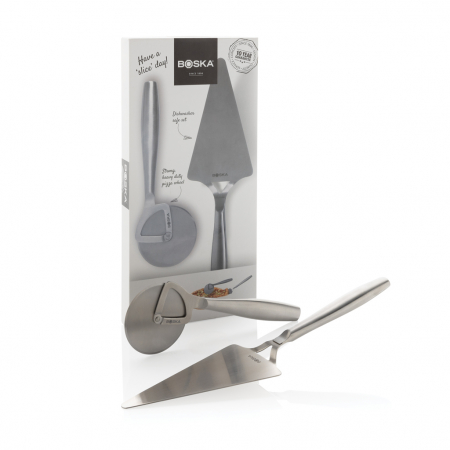 Set pizza BOSKA Copenhagen, inox premium, rotita si palet, garantie pe viata [5]