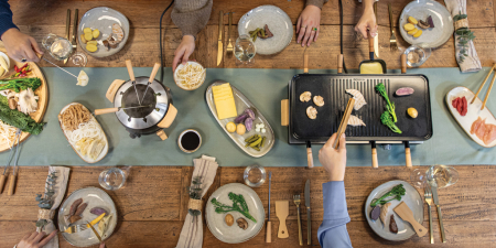 Raclette BOSKA Gourmet Party pentru 8 persoane, grill reversibil, EU Type F [12]