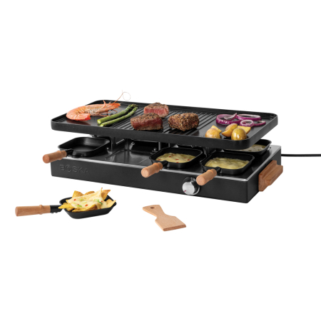 Noutati si inovatii - Raclette BOSKA Gourmet Party pentru 8 persoane, grill reversibil, EU Type F