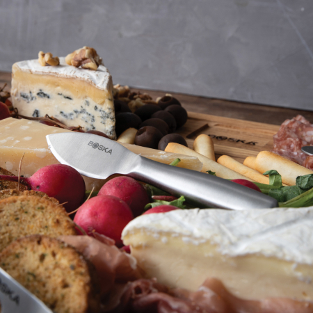 Set BOSKA Ultimate Cheese Set Small Copenhagen cu platou din stejar european, 5 cutite din otel inoxidabil [9]