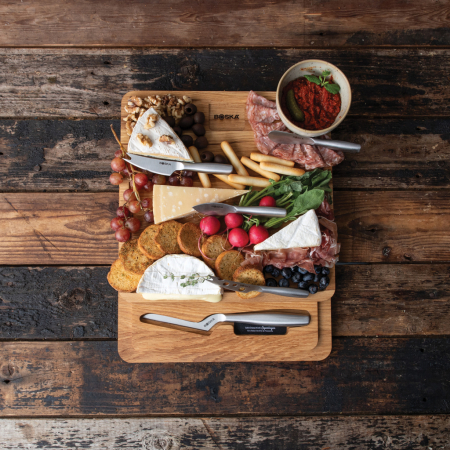 Set BOSKA Ultimate Cheese Set Small Copenhagen cu platou din stejar european, 5 cutite din otel inoxidabil [7]