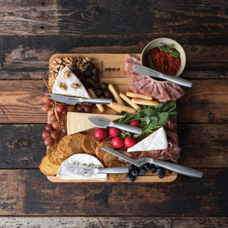 Set BOSKA Ultimate Cheese Set Small Copenhagen cu platou din stejar european, 5 cutite din otel inoxidabil [5]