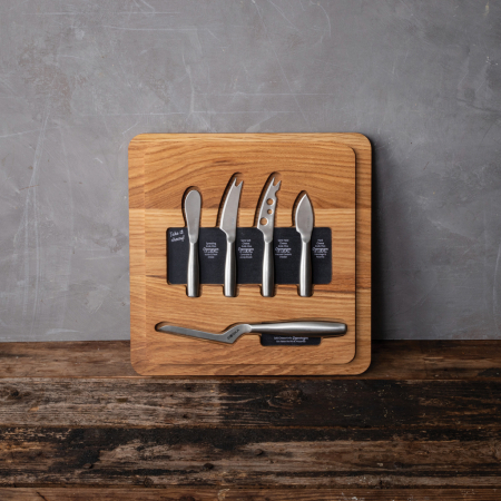 Set BOSKA Ultimate Cheese Set Small Copenhagen cu platou din stejar european, 5 cutite din otel inoxidabil [12]