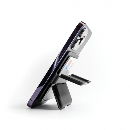 Portofel magnetic pentru telefon C-Secure MagSafe, protectie RFID, suport stand [3]