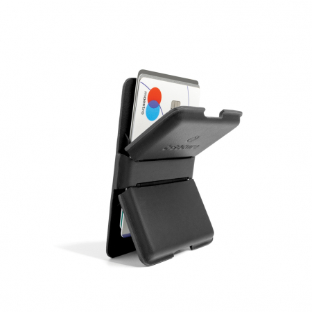 Portofel magnetic pentru telefon C-Secure MagSafe, protectie RFID, suport stand [1]