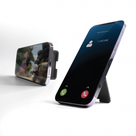 Portofel magnetic pentru telefon C-Secure MagSafe, protectie RFID, suport stand [7]