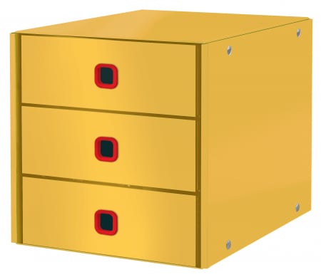 Cabinet cu sertare Leitz Cosy Click & Store, 3 sertare, carton laminat, A4 [0]