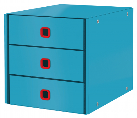 Tavite documente si suporturi - Cabinet cu sertare Leitz Cosy Click & Store, 3 sertare, carton laminat, A4