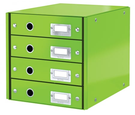 Arhivare si depozitare - Cabinet cu 4 sertare Leitz WOW Click&Store, verde
