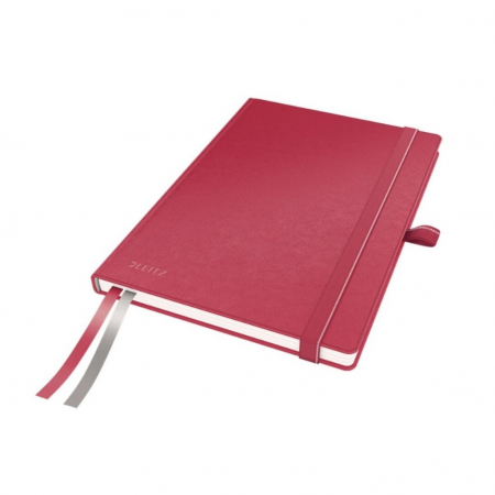 Caiet A5 Leitz Style coperta flexibila matematica grena