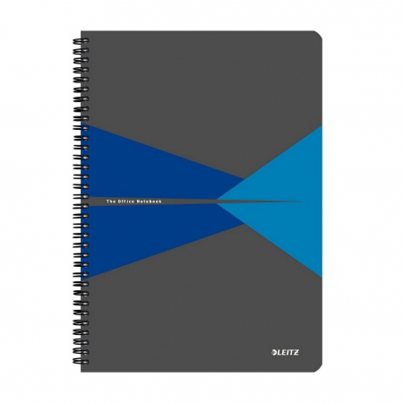 Caiet cu spira A4 Leitz Office dictando albastru