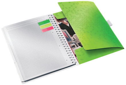 Caiet cu spira A4 Leitz WOW Be Mobile matematica verde [2]