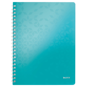 Caiete si blocnotesuri - Caiet cu spira A4 Leitz WOW dictando turcoaz