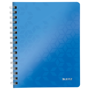 Caiete si blocnotesuri - Caiet cu spira A5 Leitz WOW dictando albastru