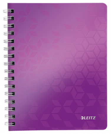 Bibliorafturi, caiete mecanice, separatoare - Caiet cu spira A5 Leitz WOW matematica albastru