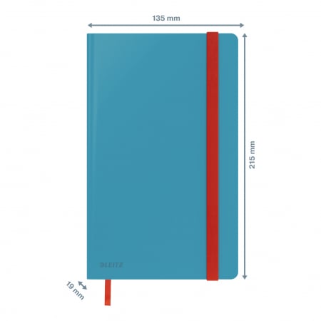 Caiet de birou Leitz Cosy, carton laminat, coperta dura, A5, 80 coli, matematica [1]