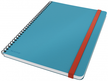 Caiete si blocnotesuri - Caiet de birou Leitz Cosy, carton laminat, coperta dura, B5, 80 coli, cu spira, dictando