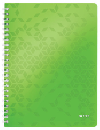 Bibliorafturi, caiete mecanice, separatoare - Caiet cu spira A4 80coli Leitz WOW, matematica, verde