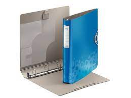 Caiet mecanic Leitz WOW mecanism 4DR/25mm albastru metalizat [1]