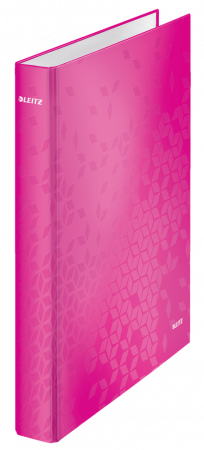 Bibliorafturi, caiete mecanice, separatoare - Caiet mecanic A4 cu 2 inele 25mm Leitz WOW roz