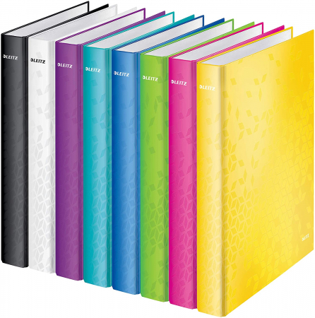 Caiet mecanic Leitz WOW mecanism 4DR/25mm albastru metalizat [2]