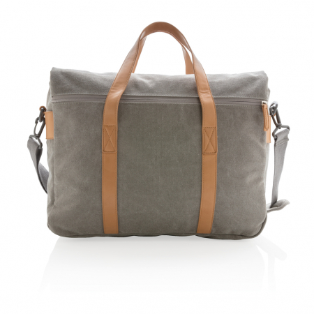 Geanta laptop canvas 16L, naturala, fara PVC [3]