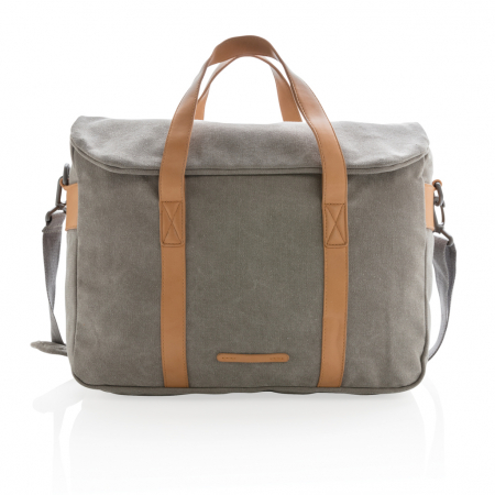 Geanta laptop canvas 16L, naturala, fara PVC [2]