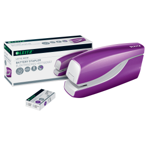 Capsator electric Leitz WOW 10coli albastru metalizat [4]