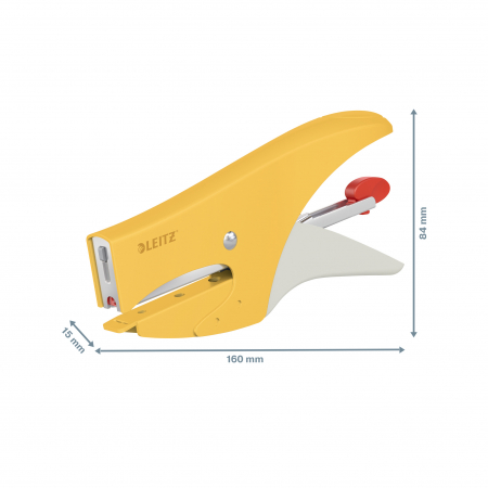 Capsator metalic Leitz Cosy 5645, tip cleste, 15 coli, 1000 capse P2 incluse [2]