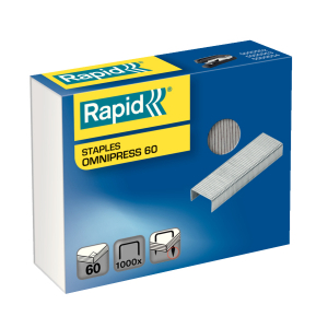 Capsatoare, capse si perforatoare - Capse Rapid Omnipress 60coli 1000buc